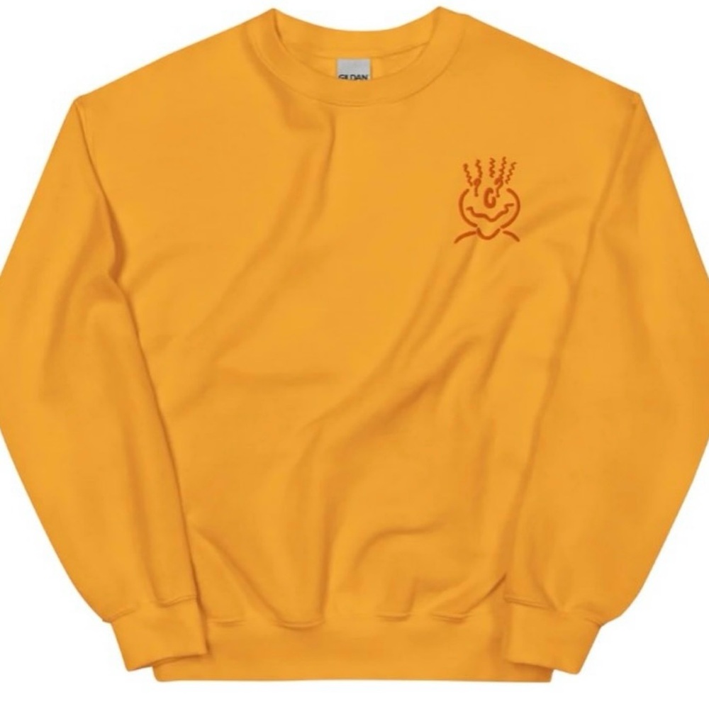 Unisex Orange Sweater Crewneck